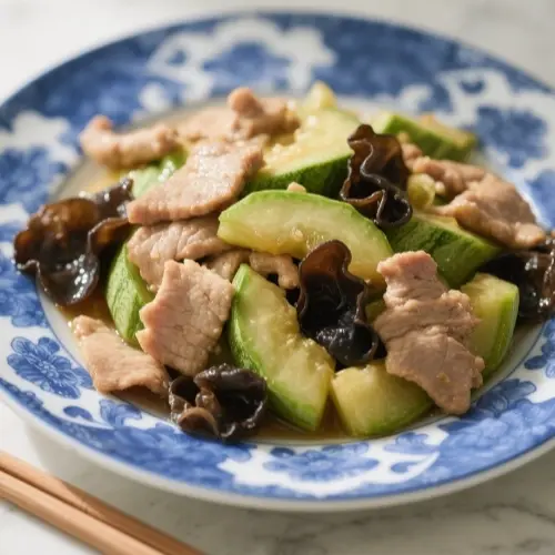 騰瓜雲耳炒肉片