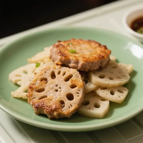 蓮藕煎肉餅